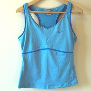 Nike blue athletic tank, size large